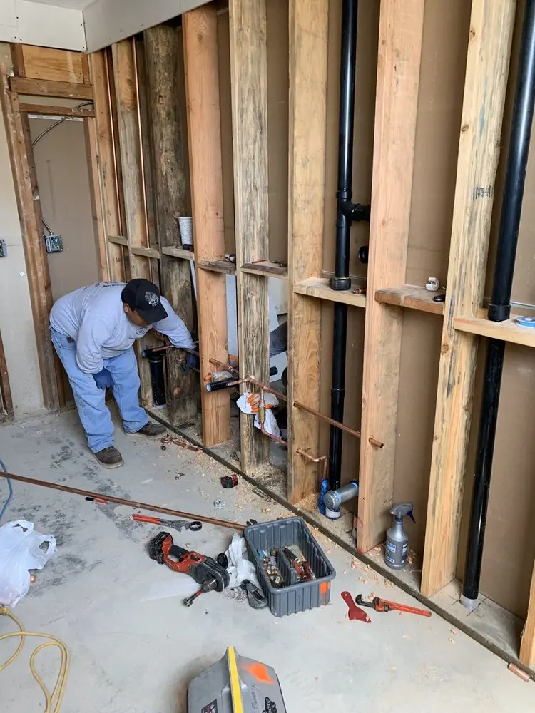 Commercial rough-in plumbing for Water Heater Replacement in Brookedale Woods